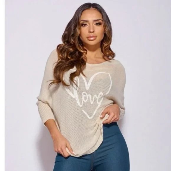 Lock And Love Women's Batwing Long Sleeve Top - Lightweight Rayon Dolman Top (Size XXXL, Brown) - View #3